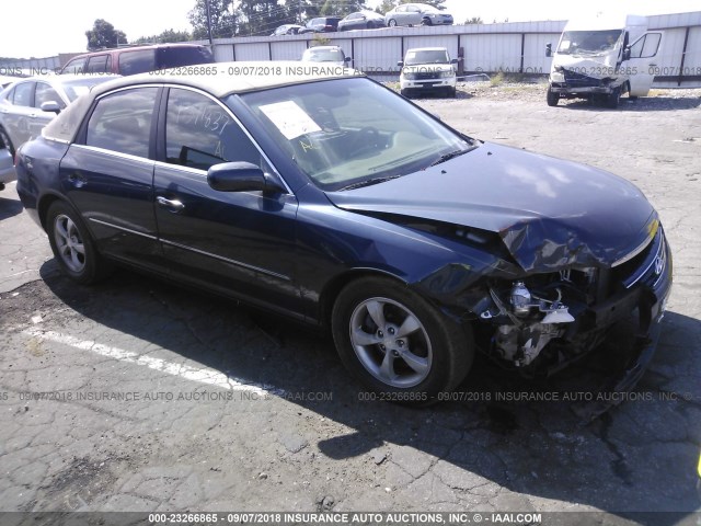 KMHFC46F77A184678 - 2007 HYUNDAI AZERA BLUE photo 1