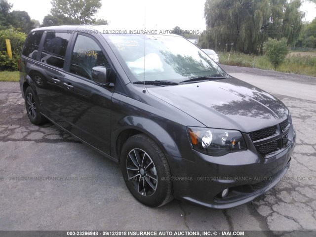 2C4RDGBG8JR220590 - 2018 DODGE GRAND CARAVAN SE GRAY photo 1