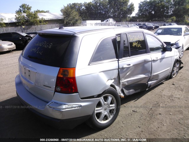 2C8GF68465R329563 - 2005 CHRYSLER PACIFICA TOURING SILVER photo 4