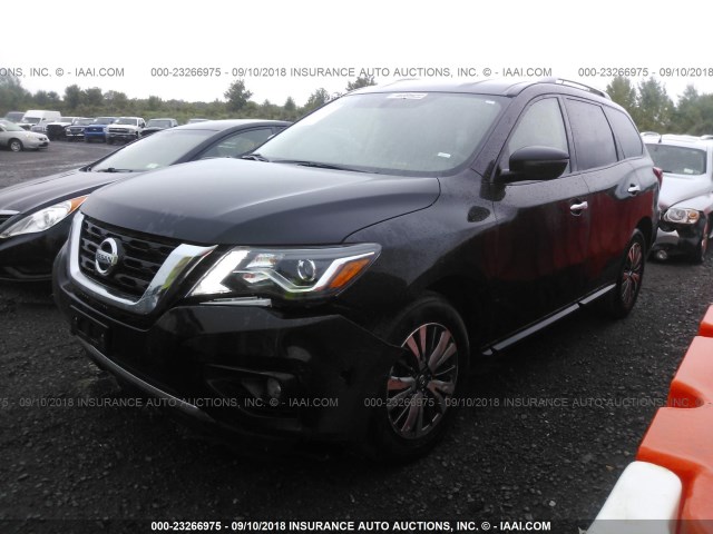 5N1DR2MM2JC636740 - 2018 NISSAN PATHFINDER S/SV/SL/PLATINUM BLACK photo 2