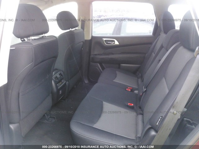 5N1DR2MM2JC636740 - 2018 NISSAN PATHFINDER S/SV/SL/PLATINUM BLACK photo 8