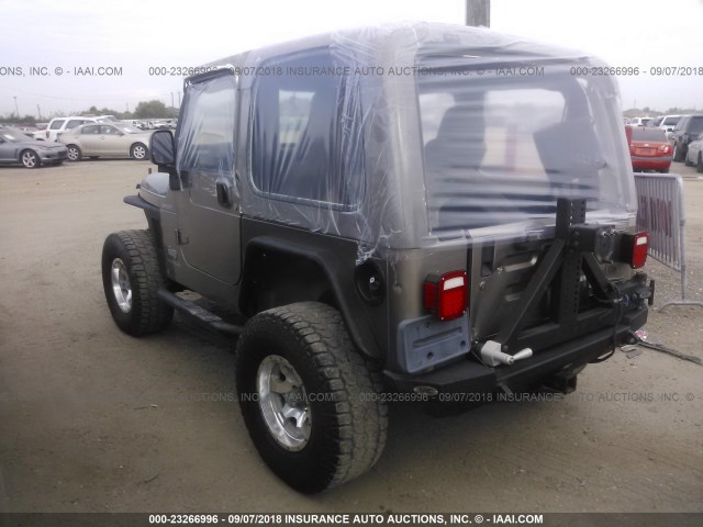 1J4FA49S84P712752 - 2004 JEEP WRANGLER / TJ SPORT TAN photo 3