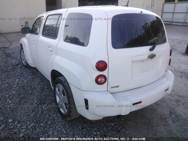3GNCA13DX8S695212 - 2008 CHEVROLET HHR LS WHITE photo 3