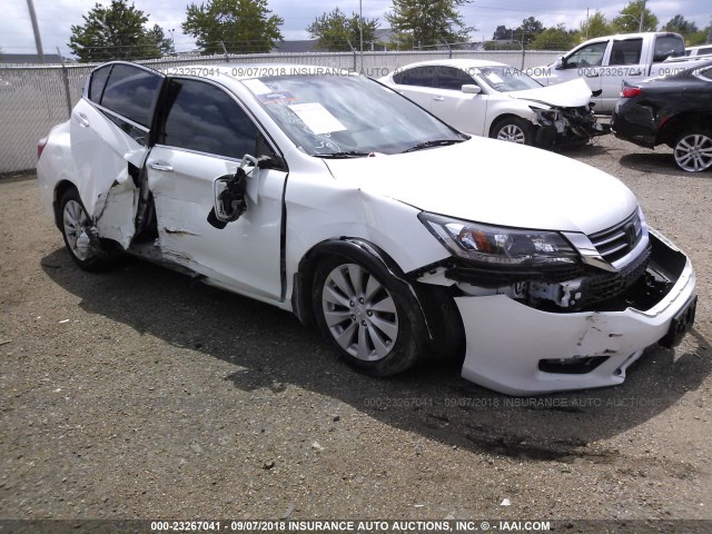 1HGCR2F78FA076508 - 2015 HONDA ACCORD WHITE photo 1