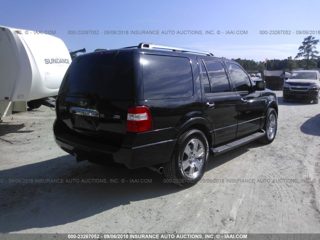 1FMFU19559EB07317 - 2009 FORD EXPEDITION LIMITED BLACK photo 4