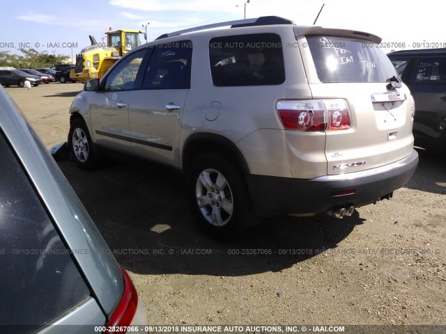 1GKLRKED2AJ221285 - 2010 GMC ACADIA SL Champagne photo 3