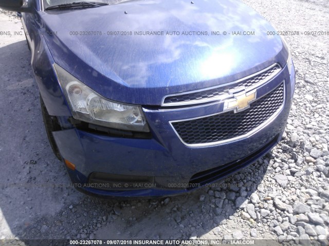 1G1PD5SH9C7202942 - 2012 CHEVROLET CRUZE LS BLUE photo 6