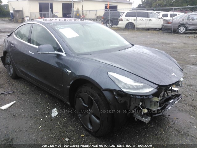 5YJ3E1EAXJF018871 - 2018 TESLA MODEL 3 ნაცრისფერი ფოტო 1