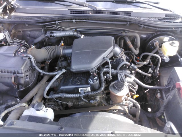 5TETX22N69Z621396 - 2009 TOYOTA TACOMA ACCESS CAB Қоңыр фото 10