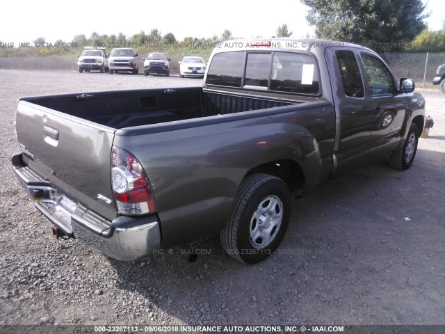 5TETX22N69Z621396 - 2009 TOYOTA TACOMA ACCESS CAB Қоңыр фото 4