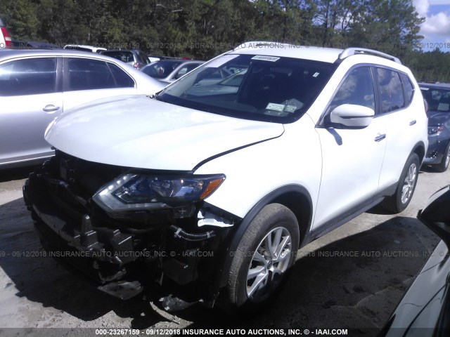 KNMAT2MV4HP584533 - 2017 NISSAN ROGUE S/SV WHITE photo 2