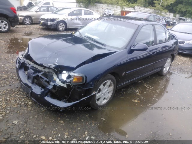 3N1AB51D75L455308 - 2005 NISSAN SENTRA SE-R SPEC V BLUE photo 2