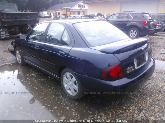 3N1AB51D75L455308 - 2005 NISSAN SENTRA SE-R SPEC V BLUE photo 3