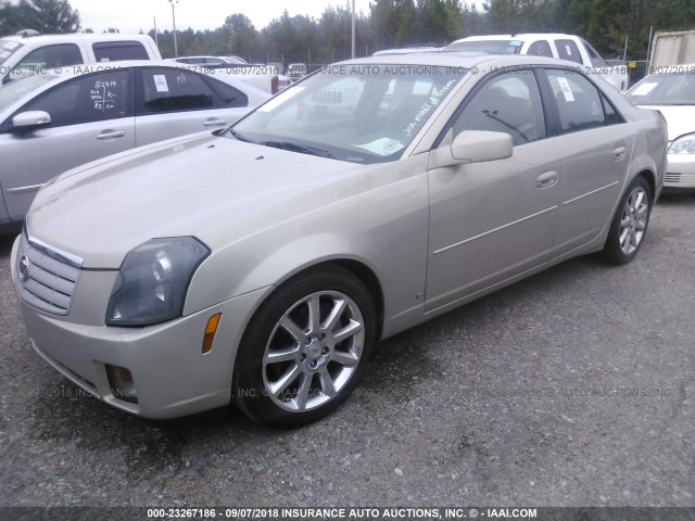 1G6DP577570118541 - 2007 CADILLAC CTS HI FEATURE V6 GOLD photo 2