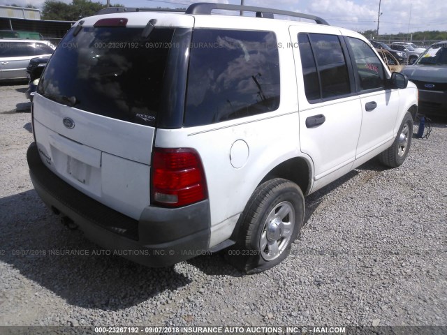 1FMZU62K33UA97250 - 2003 FORD EXPLORER XLS/XLS SPORT WHITE photo 4