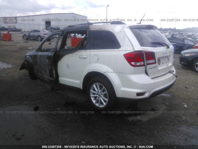 3C4PDCBG2ET170580 - 2014 DODGE JOURNEY SXT WHITE photo 3