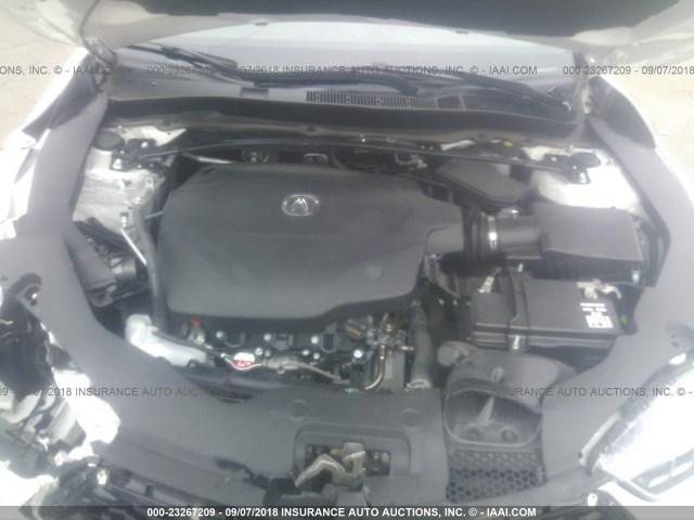 19UUB3F50JA003042 - 2018 ACURA TLX TECH WHITE photo 10