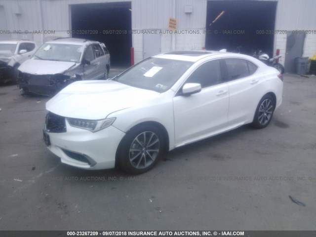19UUB3F50JA003042 - 2018 ACURA TLX TECH WHITE photo 2