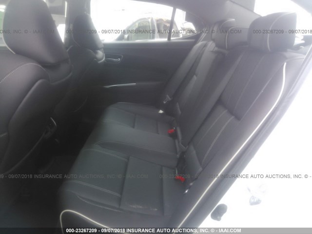 19UUB3F50JA003042 - 2018 ACURA TLX TECH WHITE photo 8