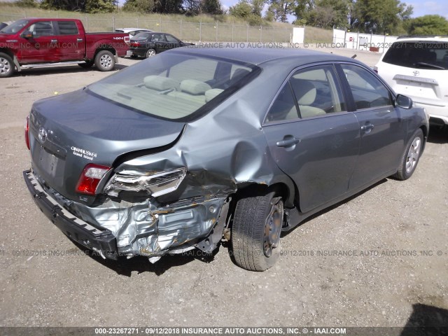 4T1BE46K17U640212 - 2007 TOYOTA CAMRY NEW GENERAT CE/LE/XLE/SE GREEN photo 4