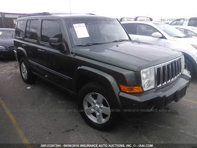 1J8HG48K37C546269 - 2007 JEEP COMMANDER GREEN photo 1
