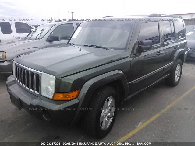 1J8HG48K37C546269 - 2007 JEEP COMMANDER GREEN photo 2