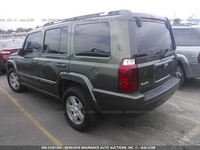 1J8HG48K37C546269 - 2007 JEEP COMMANDER GREEN photo 3