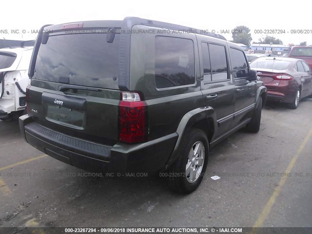 1J8HG48K37C546269 - 2007 JEEP COMMANDER GREEN photo 4