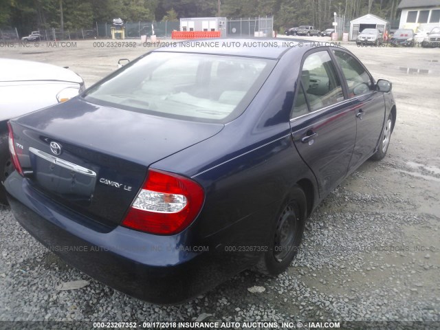 4T1BE32K64U309931 - 2004 TOYOTA CAMRY LE/XLE/SE Көк фото 4