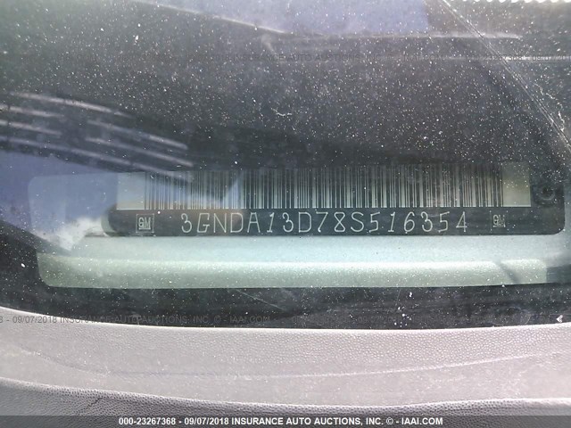 3GNDA13D78S516354 - 2008 CHEVROLET HHR LS Gümüş foto 9