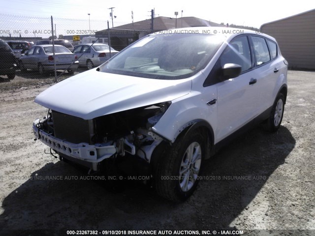 1FMCU0F71HUC74345 - 2017 FORD ESCAPE S WHITE photo 2