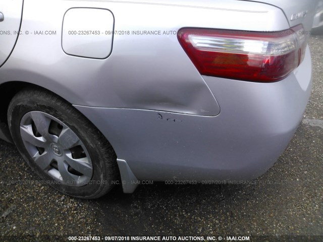 4T1BE46K27U144691 - 2007 TOYOTA CAMRY NEW GENERAT CE/LE/XLE/SE SILVER photo 6