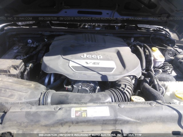 1C4BJWDGXGL265405 - 2016 JEEP WRANGLER UNLIMITE SPORT Mavi foto 10