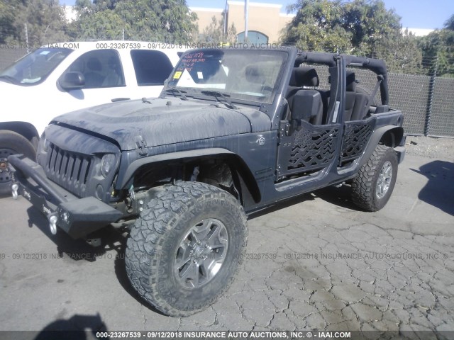 1C4BJWDGXGL265405 - 2016 JEEP WRANGLER UNLIMITE SPORT Mavi foto 2