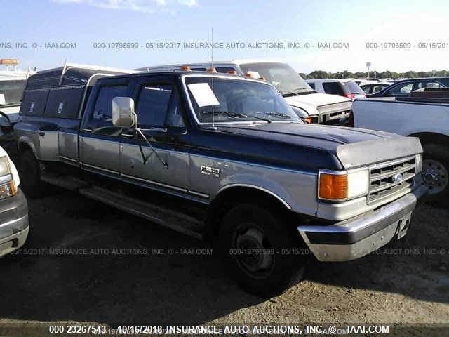 2FTJW35G3LCB34086 - 1990 FORD F350 GRAY photo 1