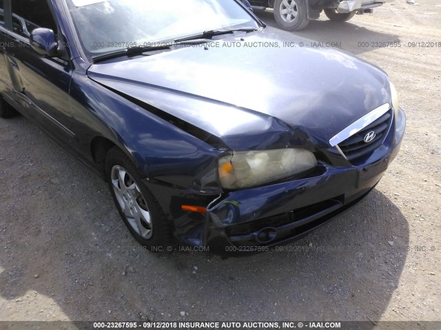 KMHDN46D65U168547 - 2005 HYUNDAI ELANTRA GLS/GT Navy photo 6