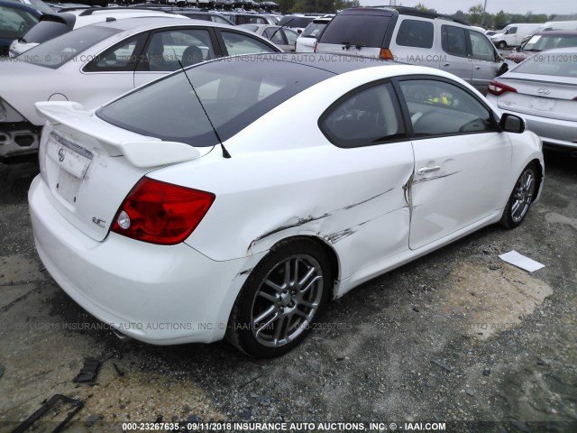 JTKDE177160137719 - 2006 TOYOTA SCION TC 白色 照片 4