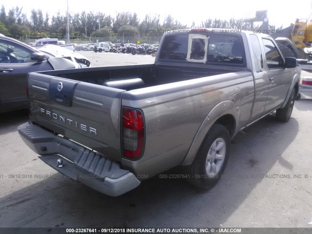 1N6DD26T14C469814 - 2004 NISSAN FRONTIER KING CAB XE GRAY photo 4