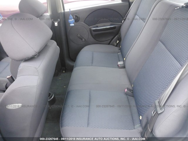 KL1TD66646B577425 - 2006 CHEVROLET AVEO LS BLUE photo 8