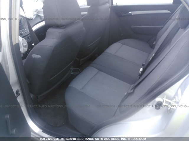KL1TD5DE2BB140554 - 2011 CHEVROLET AVEO LS/LT ვერცხლისფერი ფოტო 8