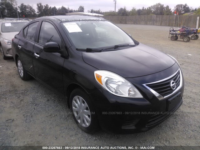 3N1CN7APXCL918237 - 2012 NISSAN VERSA S/SV/SL BLACK photo 1