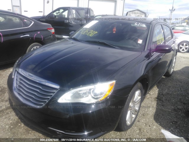 1C3CCBBB0DN654816 - 2013 CHRYSLER 200 TOURING BLACK photo 2