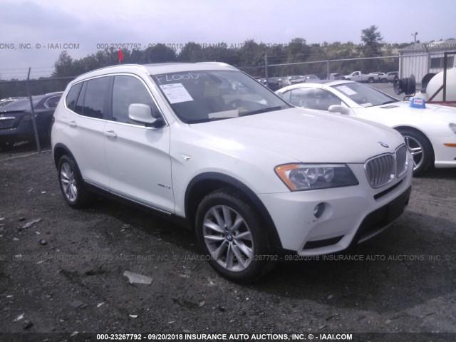 5UXWX5C50BL702782 - 2011 BMW X3 XDRIVE28I WHITE photo 1