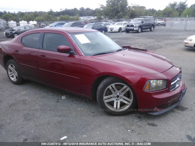 2B3KA53H56H203105 - 2006 DODGE CHARGER R/T RED photo 1