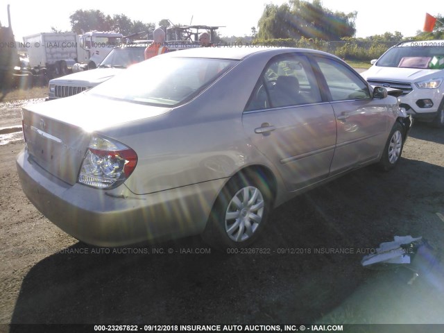 4T1BE32K15U984734 - 2005 TOYOTA CAMRY LE/XLE/SE TAN photo 4