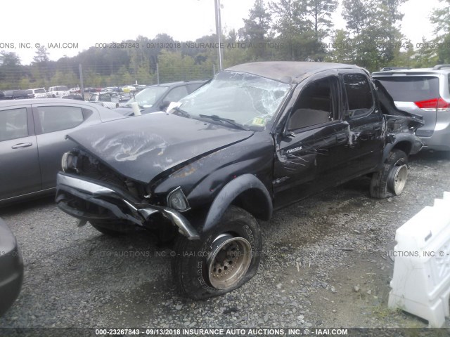 5TEHN72N84Z462608 - 2004 TOYOTA TACOMA DOUBLE CAB 黑色 照片 2