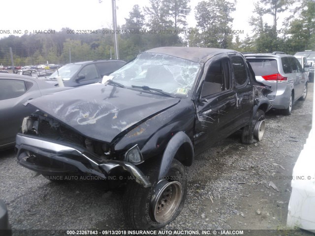 5TEHN72N84Z462608 - 2004 TOYOTA TACOMA DOUBLE CAB 黑色 照片 6