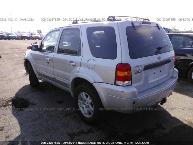 1FMCU94187KB96840 - 2007 FORD ESCAPE LIMITED SILVER photo 3