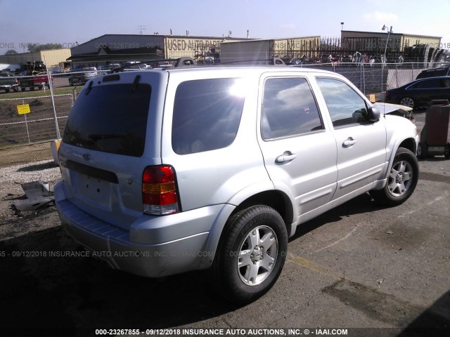 1FMCU94187KB96840 - 2007 FORD ESCAPE LIMITED SILVER photo 4