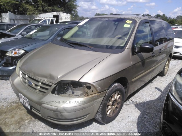 2FMZA5143XBA12652 - 1999 FORD WINDSTAR LX GOLD photo 2